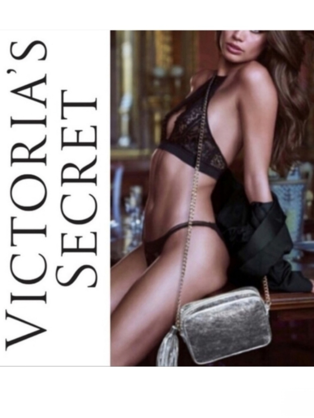 Victoria Secret Silver Purse